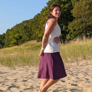 Linen Flip Skirt